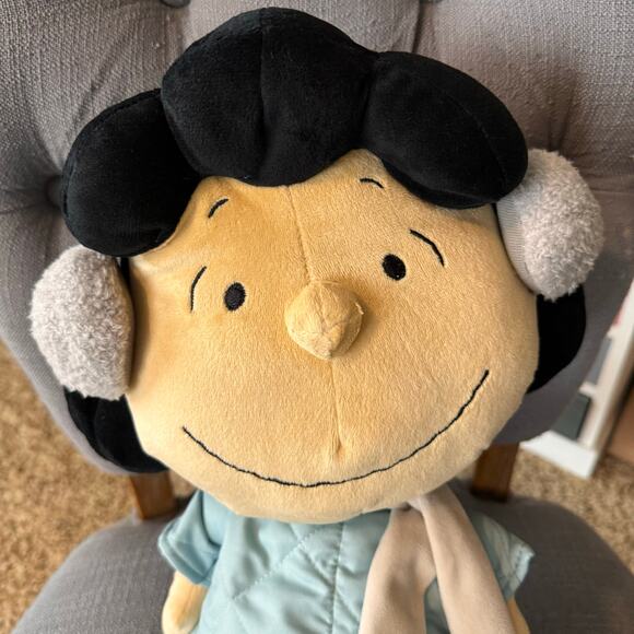 Lucy Pillow Peanuts Plush 16 inch Snuggler Lucy Toy Charlie Brown Gang - Picture 3 of 8